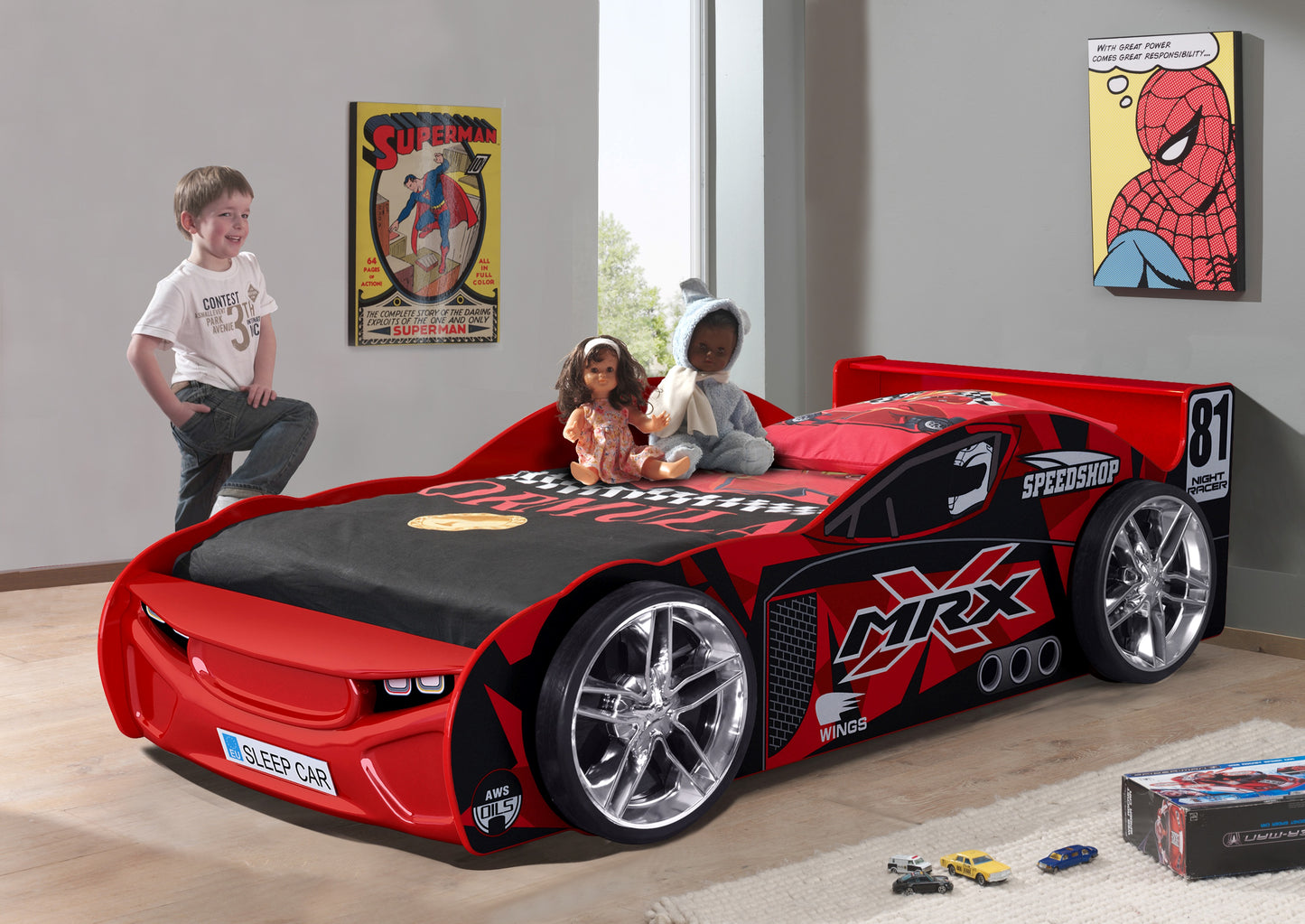 MRX Race Car Novelty Bed