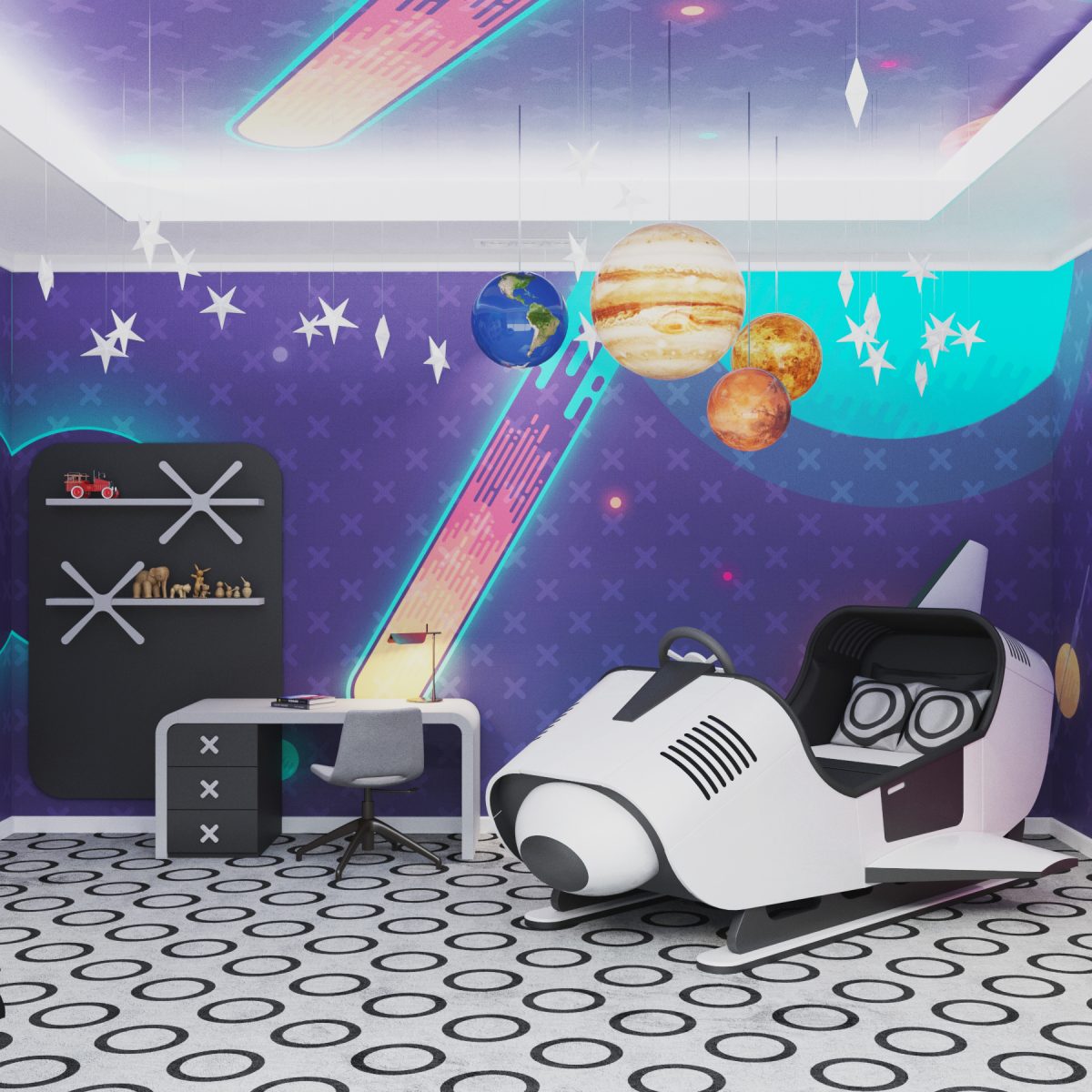 Space Runner Shuttle Bed