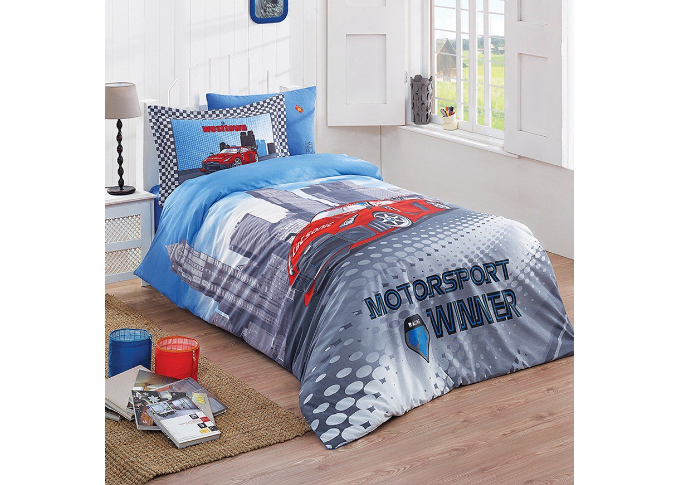 Racing car duvet cover best sale