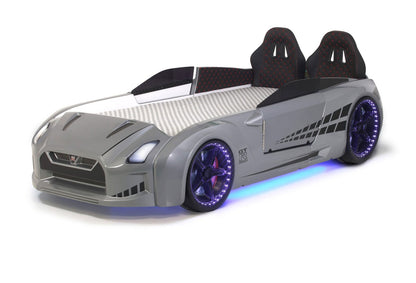 GTR Car Bed - Bluetooth, Leather seats, LED lights