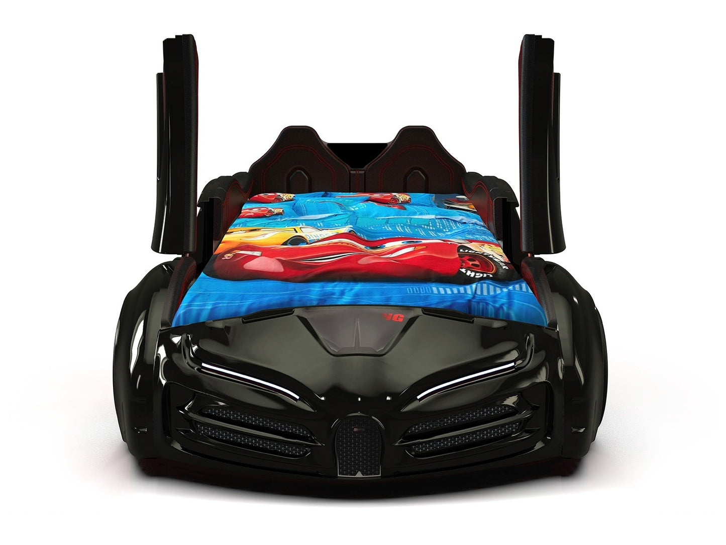 Bugatti Race Car Bed - Lights, Wing Doors, Bluetooth + Sound